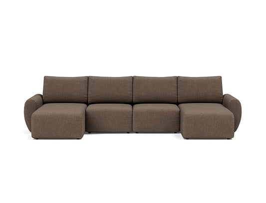 Norum Sofa Bed U-shape With Curve Arms - angle 1