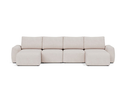 Norum Sofa Bed U-shape With Chunky Arms - variant image
