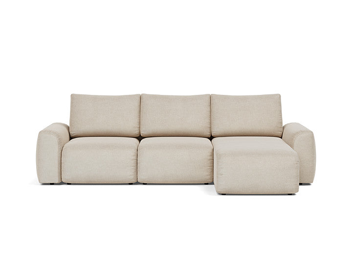 Norum Sofa Bed Chaise With Chunky Arms - variant image