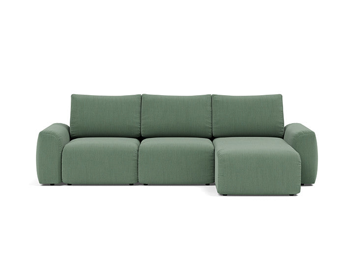 Norum Sofa Bed Chaise With Chunky Arms - variant image