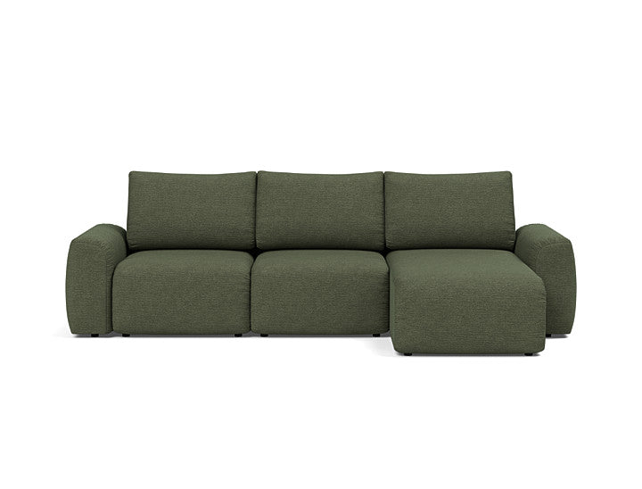 Norum Sofa Bed Chaise With Chunky Arms - variant image