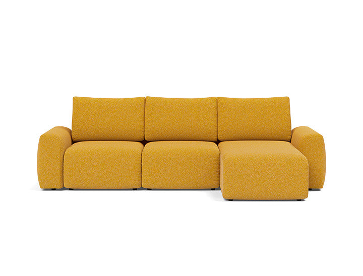 Norum Sofa Bed Chaise With Chunky Arms - variant image
