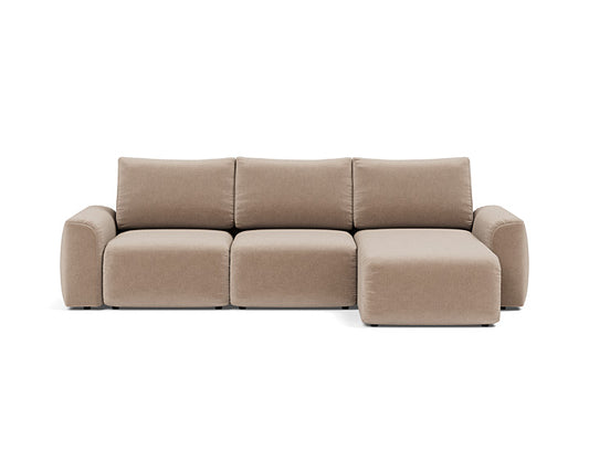 Norum Sofa Bed Chaise With Chunky Arms - angle 1