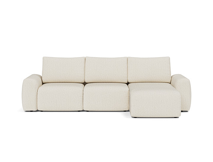 Norum Sofa Bed Chaise With Chunky Arms - variant image