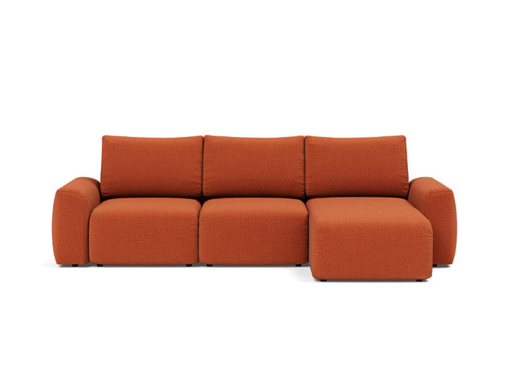 Norum Sofa Bed Chaise With Chunky Arms - variant image