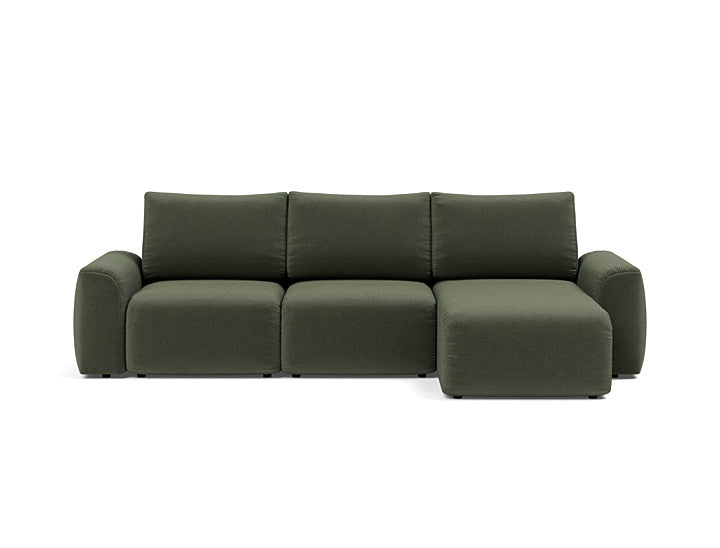 Norum Sofa Bed Chaise With Chunky Arms - variant image