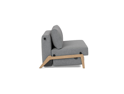 ILB 500 140 Sofa Bed Lacquered Oak - angle 2