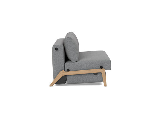 ILB 500 140 Sofa Bed Lacquered Oak - angle 2
