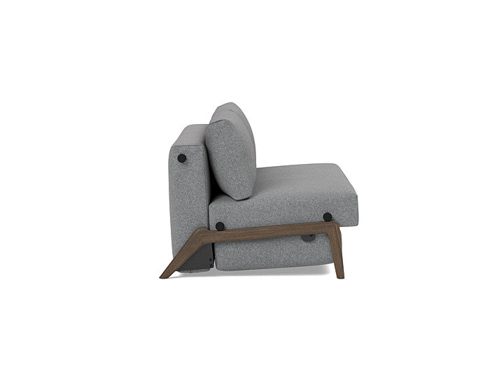 ILB 500 140 Sofa Bed Smoked Oak - angle 2