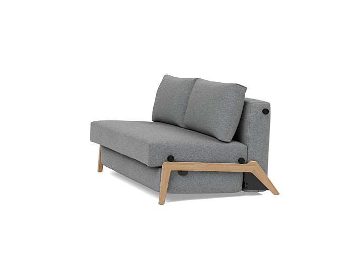 ILB 500 140 Sofa Bed Lacquered Oak - angle 4