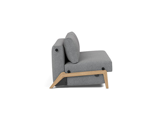 ILB 500 160 Sofa Bed Lacquered Oak - angle 2