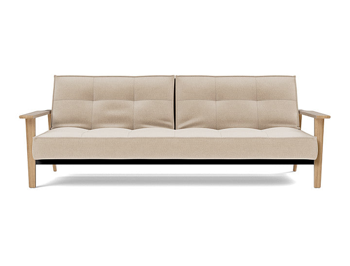 Splitback Frej Sofa Bed Oak - variant image
