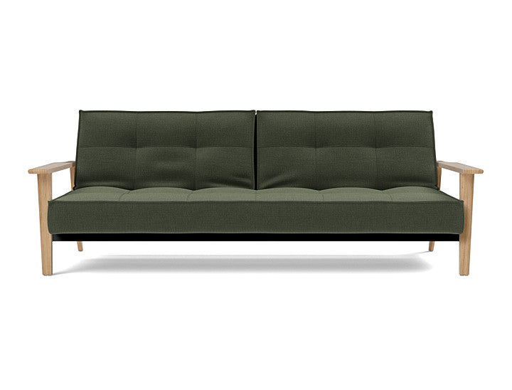 Splitback Frej Sofa Bed Oak - variant image