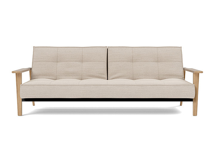 Splitback Frej Sofa Bed Oak - variant image