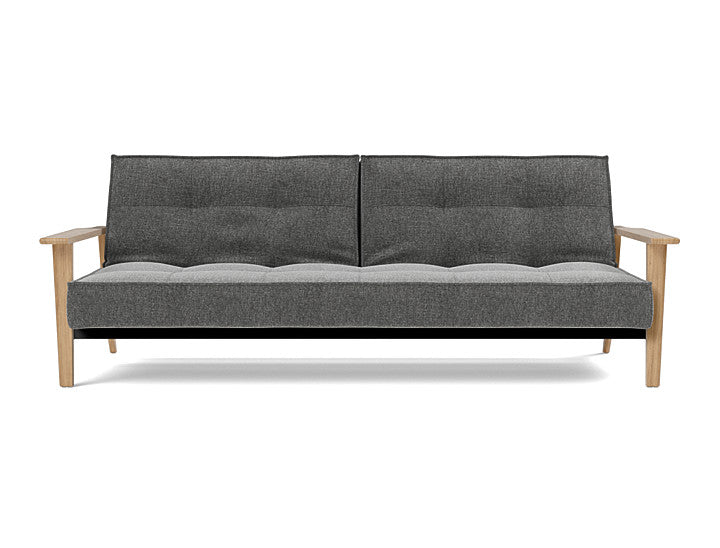 Splitback Frej Sofa Bed Oak - variant image