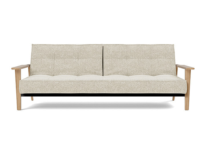 Splitback Frej Sofa Bed Oak - variant image