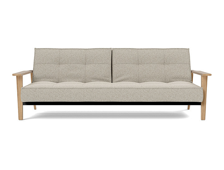 Splitback Frej Sofa Bed Oak - variant image