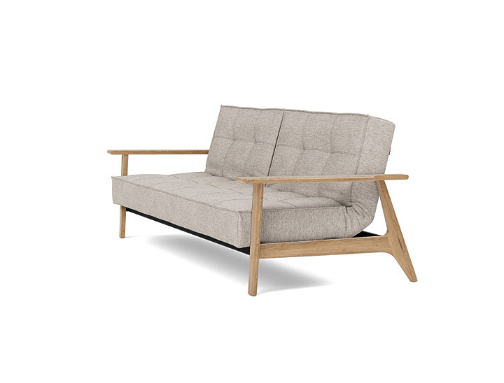 Splitback Frej Sofa Bed Oak - angle 4