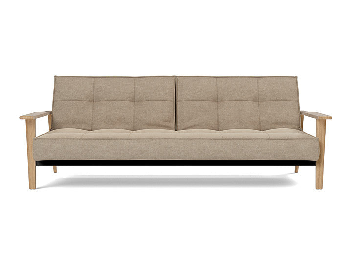 Splitback Frej Sofa Bed Oak - variant image