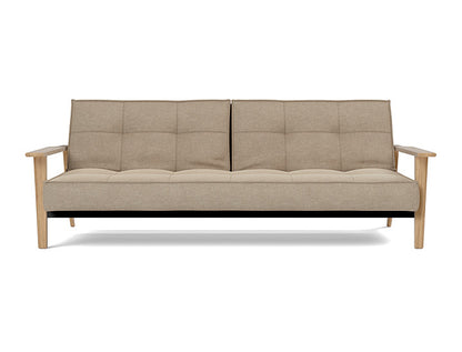 Splitback Frej Sofa Bed Oak - variant image
