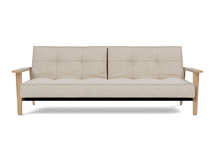 Splitback Frej Sofa Bed Oak - variant image