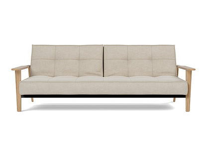 Splitback Frej Sofa Bed Oak - variant image