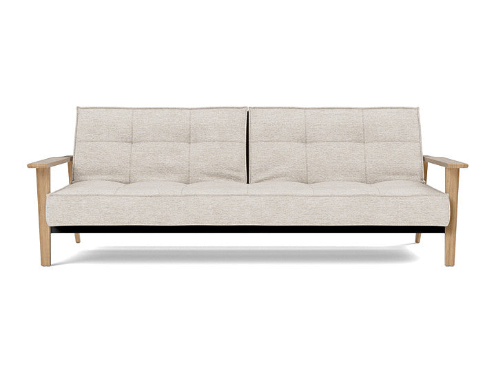 Splitback Frej Sofa Bed Oak - variant image