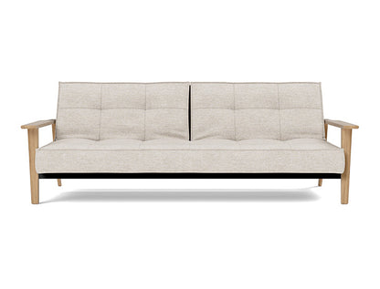 Splitback Frej Sofa Bed Oak - variant image