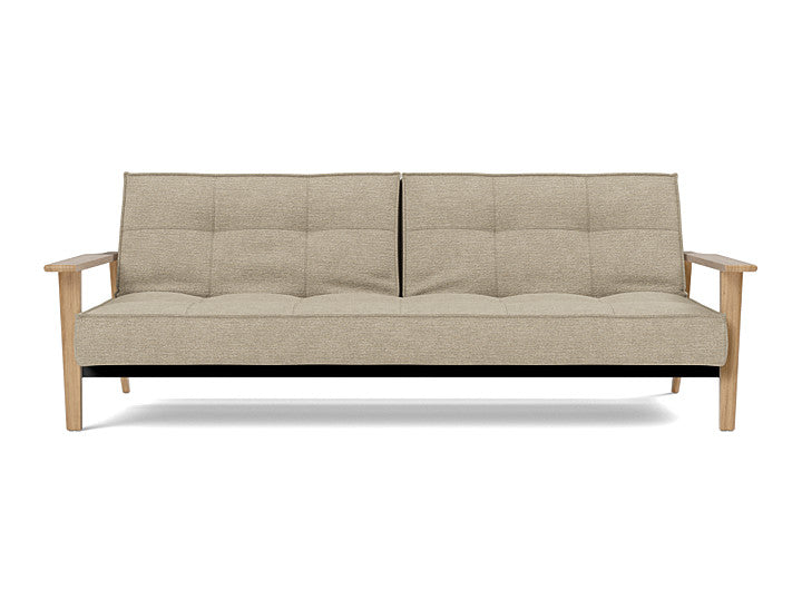 Splitback Frej Sofa Bed Oak - variant image