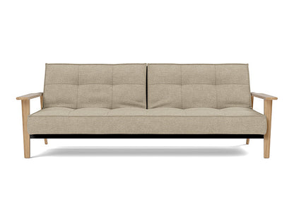 Splitback Frej Sofa Bed Oak - variant image