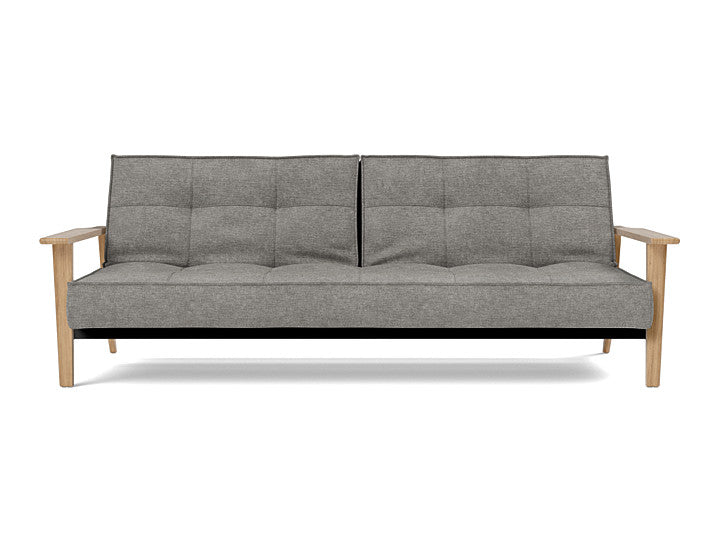 Splitback Frej Sofa Bed Oak - variant image
