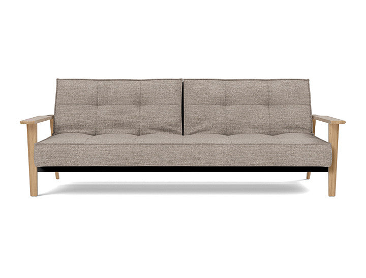 Splitback Frej Sofa Bed Oak - variant image