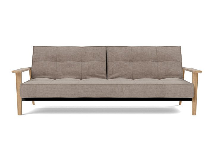 Splitback Frej Sofa Bed Oak - variant image