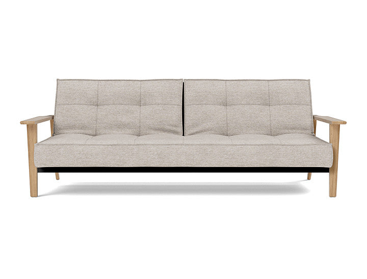 Splitback Frej Sofa Bed Oak - angle 1