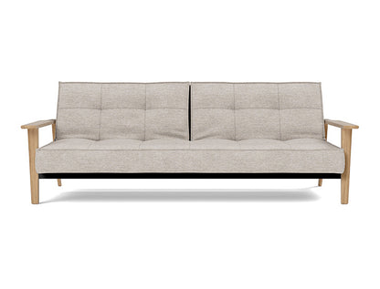 Splitback Frej Sofa Bed Oak - angle 1