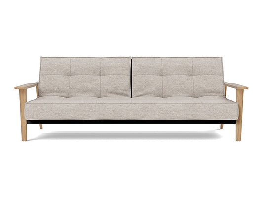 Splitback Frej Sofa Bed Oak - angle 1