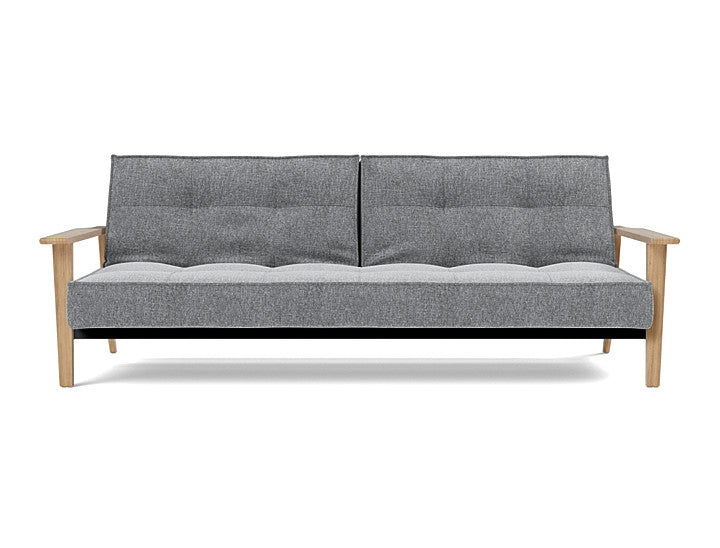 Splitback Frej Sofa Bed Oak - variant image