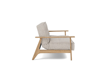 Splitback Frej Sofa Bed Oak - angle 2