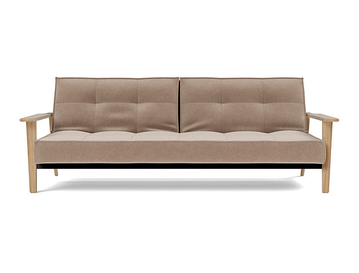 Splitback Frej Sofa Bed Oak - variant image
