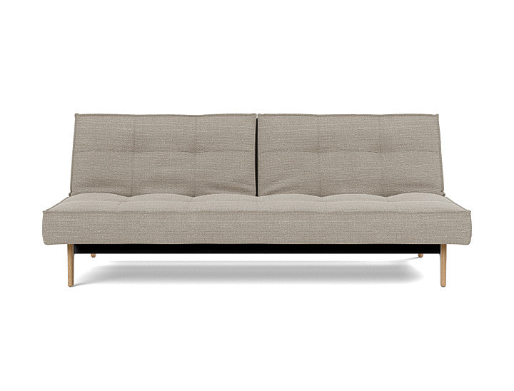 Splitback Eik Sofa Bed Oak - angle 1