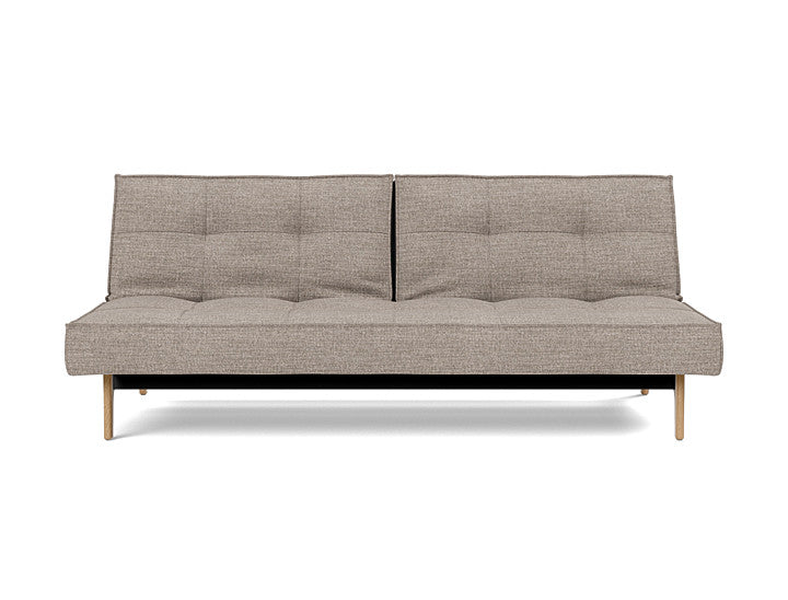 Splitback Eik Sofa Bed Oak - angle 1