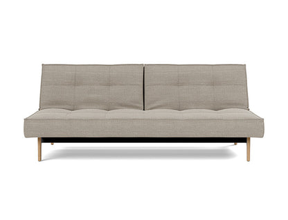 Splitback Eik Sofa Bed Oak - angle 1