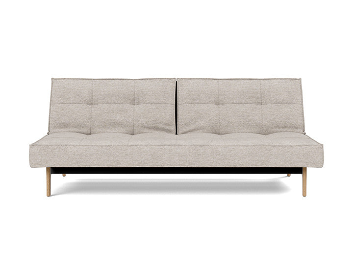 Splitback Eik Sofa Bed Oak - angle 1