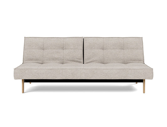 Splitback Eik Sofa Bed Oak - angle 1