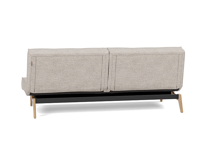 Splitback Eik Sofa Bed Oak - angle 3