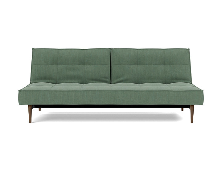 Splitback Styletto Sofa Bed Dark Wood - angle 3