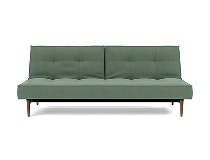 Splitback Styletto Sofa Bed Dark Wood - angle 3