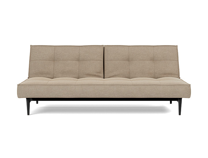 Splitback Styletto Sofa Bed Black Wood - variant image