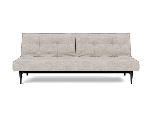 Splitback Styletto Sofa Bed Black Wood - angle 1