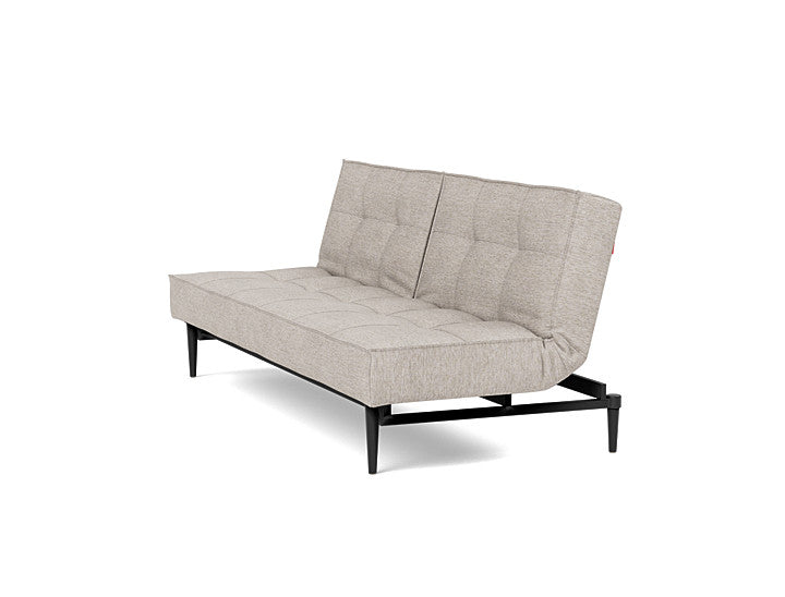 Splitback Styletto Sofa Bed Black Wood - angle 4